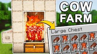 The BEST Cow Farm in Minecraft 1.21 (Tutorial)