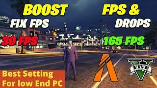 How to Boost FPS - Fix all crashes and errors -  GTA 5 Boost FPS  -  Fivem FPS boost low end pc
