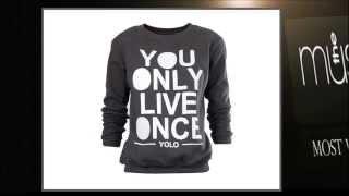 YOLO sweater trui