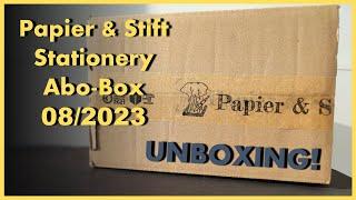 #089 Papier und Stift - Stationery Abo-Box - Monat August 2023 - UNBOXING! -