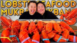 Giant Lobster Seafood Boil + Shrimp + Clams Mukbang + I GOT EGGS 먹방 Eating Show! (LOVE ISLAND GOOD?)