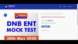 How to Give DNB ENT Mock OSCE Online Test - DnbMentors