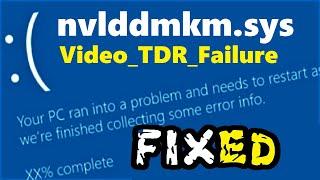 nvlddmkm.sys Windows 10 fix | How to fix Video_TDR_Failure Blue Screen Error
