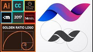 How to create Golden Ratio Logo Design in Adobe Illustrator CC | HD | N