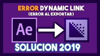 COMO SOLUCIONAR ERROR Dynamic Link en AFTER EFFECTS y MEDIA ENCODER