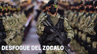 Paso veloz y desfogue del Zócalo 16 septiembre 2021, Desfile Militar