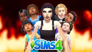 ENFERMER UN SIMS QUI DÉTESTE LES ENFANTS AVEC 7 BAMBINS (une horreur) l sims 4 challenge