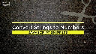 Javascript How To Convert String To Number Tutorial