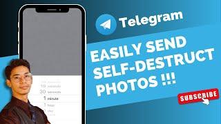 How to Send Self Destructing Photo on Telegram !