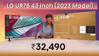  LG UR7500 TV 4K Review: Unboxing & Smart Features with AI ThinQ, WebOS, Matter Support, Alexa! 