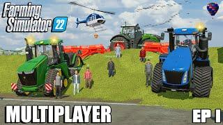 Harvesting 2.400.000L of CORN SILAGE | Community Multiplayer | Farming Simulator 22 | Episode 1