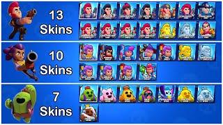 ALL 306 SKINS of 55 BRAWLERS in BRAWL STARS