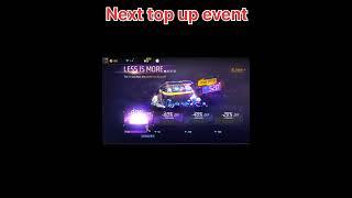 #shorts FREE FIRE NEW TOP UP EVENT| NEXT TOPUP EVENT FIRE FIRE | FF Next TopUp  #freefire #topup