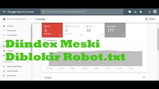 cara mengatasi Diindex Meski Diblokir Robot txt