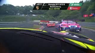 Kevin Estre Onboard P11 to P1 in his first stint - ADAC TOTAL 24h Nurburgring 2021