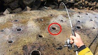 PIPE FISHING for STRANGE fish in JAPAN!