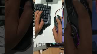 One Hand Gaming Keyboard ⌨️ Bluefinger Bloodbat  Mini Gaming KeypadFree Fire/BGMI/PUBG