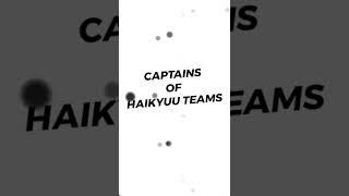 Captains of Teams in Haikyuu, Jedag Jedug Am Preset. #shorts #haikyuu #inarizaki #kurootetsurouedit