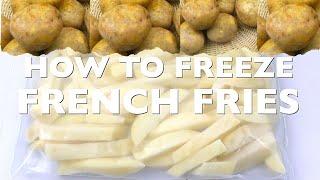 HOW TO FREEZE FRENCH FRIES OR POTATO CHIPS