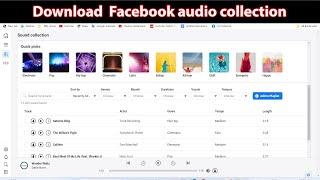 Facebook creator studio sound collection download