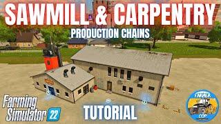 GUIDE TO THE SAWMILL & CARPENTRY BUILDING - Farming Simulator 22