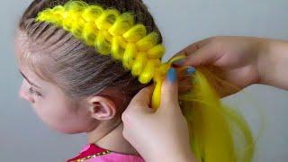 Вплетение канекалона. Простой способ. Легкие прически / two easy and simple braids