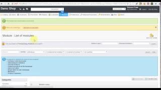 Module installation in PrestaShop 1.5