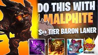 WILD RIFT | Malphite is S++ Tier If You Do THIS! | Challenger Malphite Gameplay | Guide & Build