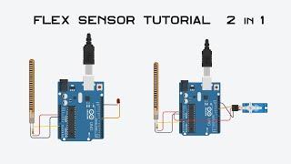 Flex Sensor - | Interfacing Flex sensor With Arduino and control Servo Motor and LED.