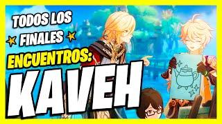 ENCUENTROS KAVEH GENSHIN IMPACT (TODOS LOS FINALES, LOGROS Y RECOMPENSAS SIN SPOILERS)