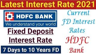 Full Information || HDFC FD Interest Rates || Best FIXED DEPOSIT SCHEME || HDFC Bank FD RATES HINDI