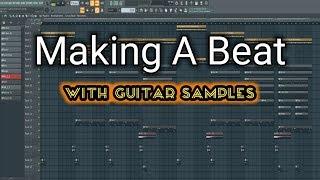 MAKING A BEAT WITH GUITAR SAMPLES ! Mack Beats Studio