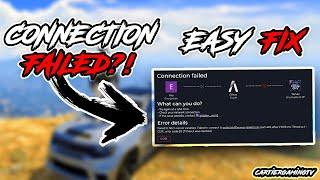 GTA RP | GRIZZLEYWORLDRP | HOW TO FIX FIVEM CONNECTION ERROR FAILED?! WORKS IN ALL SERVERS‼️