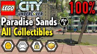 LEGO City Undercover - Paradise Sands 100% Guide (All Collectibles) Free Roam Gameplay