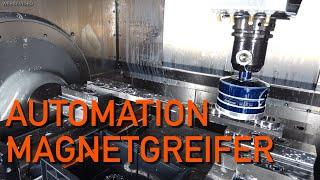 Automation Magnetgreifer CNC Fräsmaschine Technologie