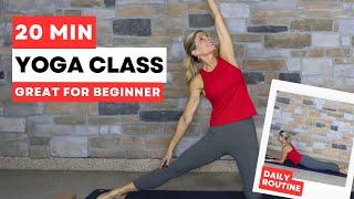 20 Min Yoga Class (Great for Beginner) | Daily Yoga Routine | Yoga 4:13 with Tauni