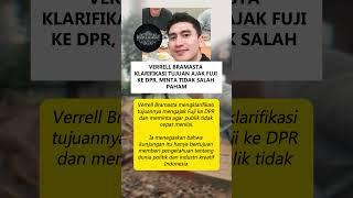 Verrell Bramasta Ungkapkan Maksud Ajak Fuji ke DPR, Jangan Sampai Salah Paham