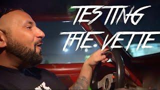 BIG CHIEF & JACKIE TESTING THE LIL RED CORVETTE! PART 1! GETTING READY FOR SMALL TIRE STREET!