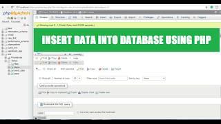 PHP - Insert data into database using PHP, MySQL