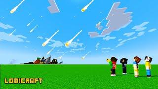 WE SURVIVE From METEORITE in Minecraft! (TAGALOG)