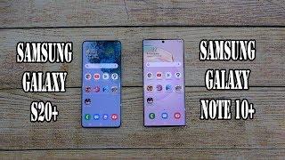 Samsung Galaxy S20+ vs Samsung Galaxy Note 10 Plus | SpeedTest and Camera comparison