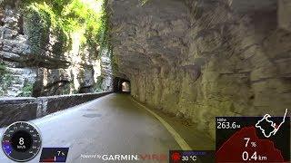 30 Minute Cycling Workout Brasa Canyon Italy Ultra HD Video Garmin