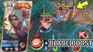 LING BLADE BOOST COMBO USING LORD SHEN SKIN!! | SOLO RANK LING FASTHAND GAMEPLAY WITH LORD SHEN!!