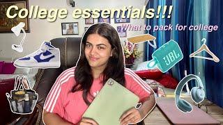 COLLEGE ESSENTIALS!!! (what to pack for college) | hostel guide