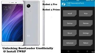 Redmi 4 Prime (markw) Unlocking Unofficialy + TWRP+Lineage OS.