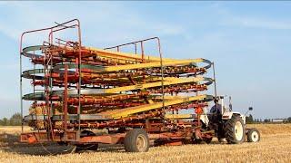 Baling and loading small bales | David Brown 885 | Kemper Ballenautomat Express BE 125