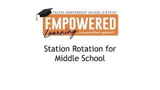 Station Rotation for Middle School