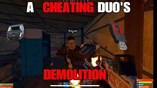 A CHEATING DUOS DEMOLITION -Rust Console Edition