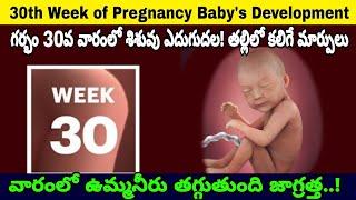 గర్భం 30వ వారం | 30th Week of Pregnancy Symptoms Changes & Baby Development | 30th Week of Pregnancy