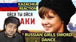 Reaction to Ойся ты ойся - Если Девушка Казачка | Kazachka| Master class of Russian beauty on sabers